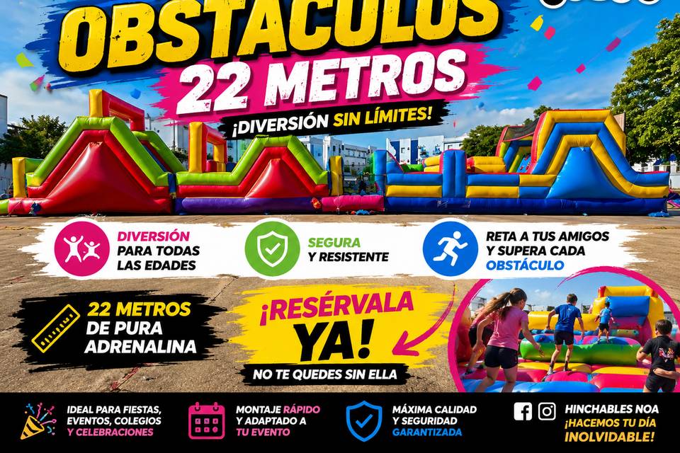Gran pista de obstáculos 22 m
