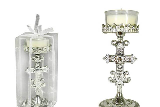 Porta-velas de cristal