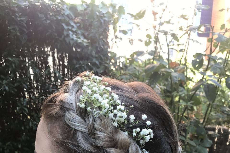 Corona con trenza