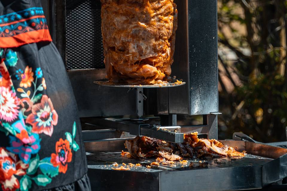 Gyros de cerdos marinado