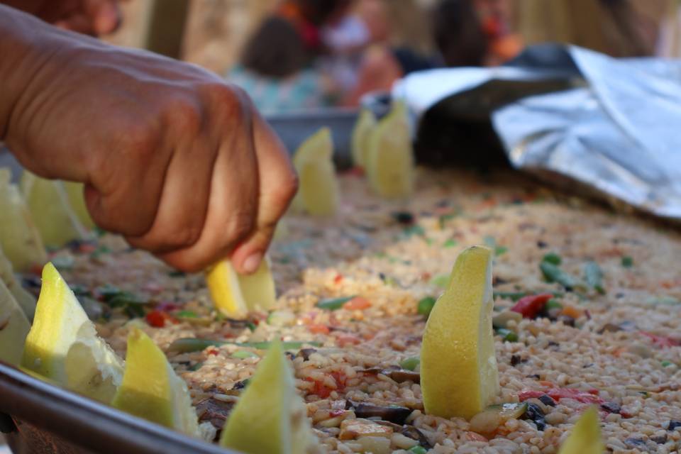 Paella de verduras