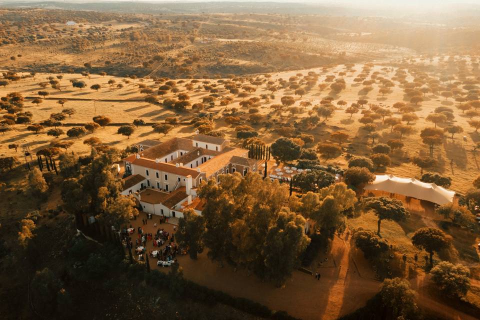 Atardecer desde drone