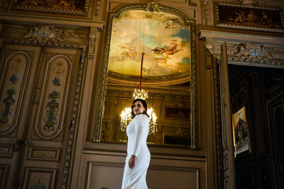 Mi vestido en palacio