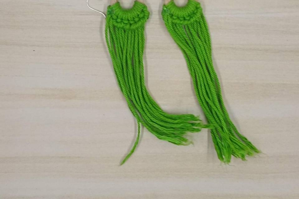 Pendientes de Macramé