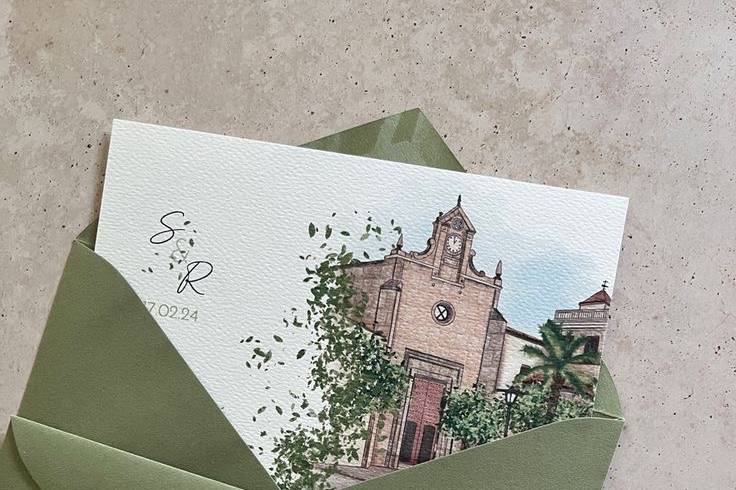 Sobre e invitación