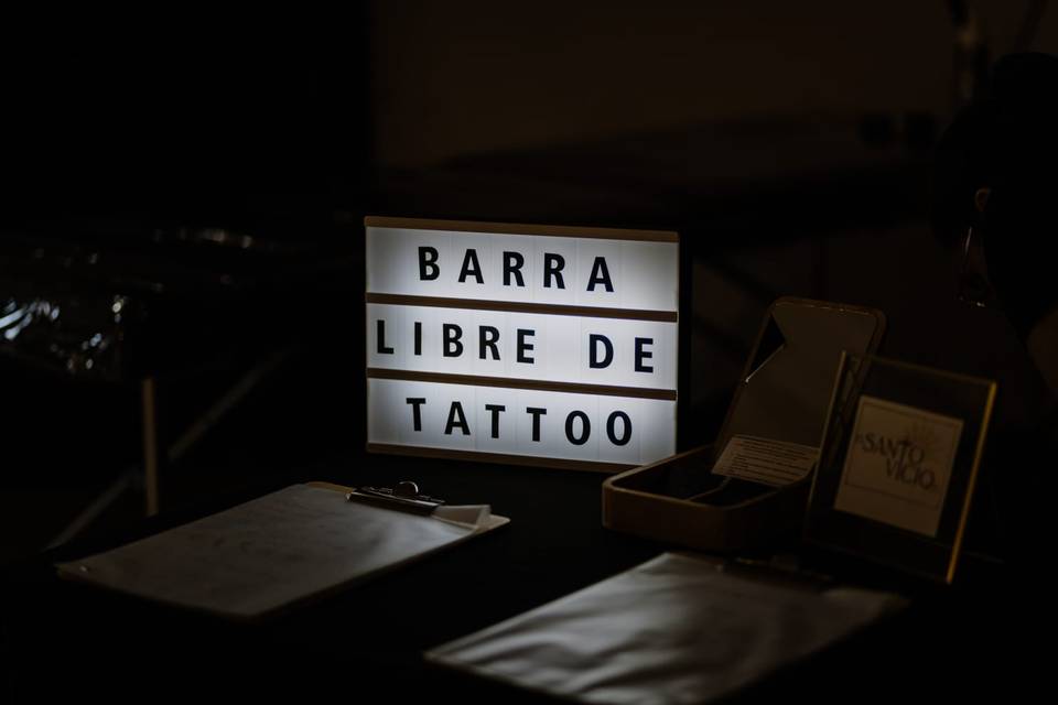 Set barra libre tattoo