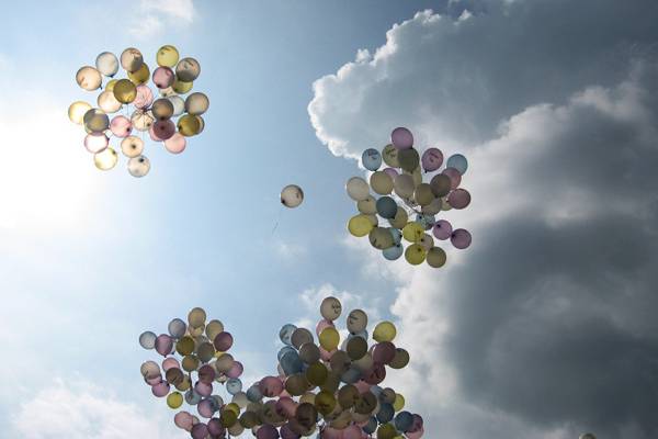 Suelta de globos