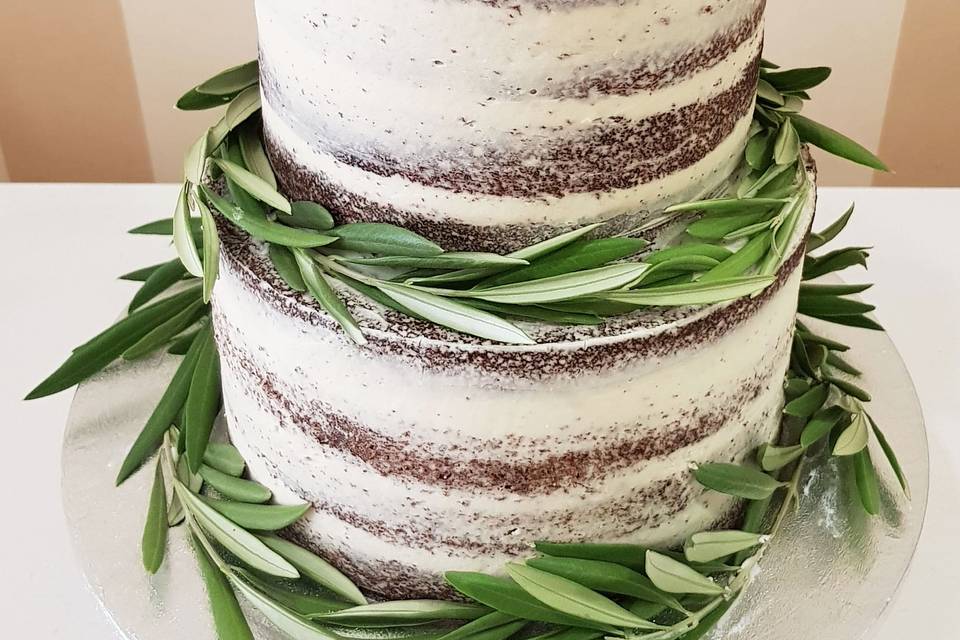 Semi naked cake olivo