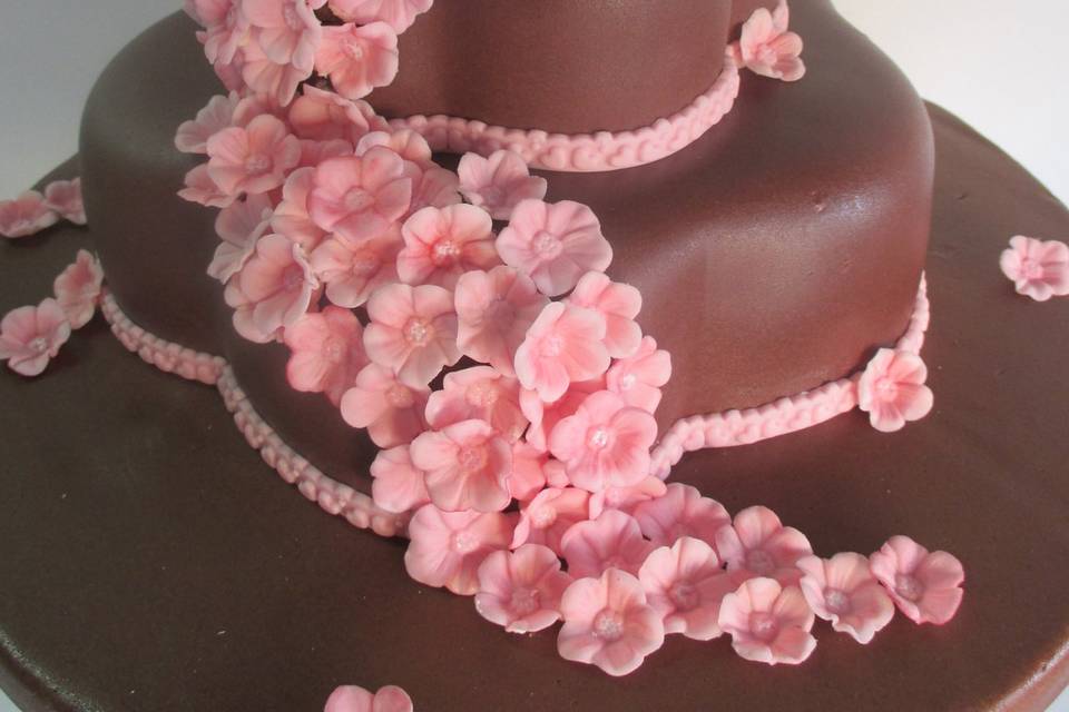 Tarta de fondant de chocolate