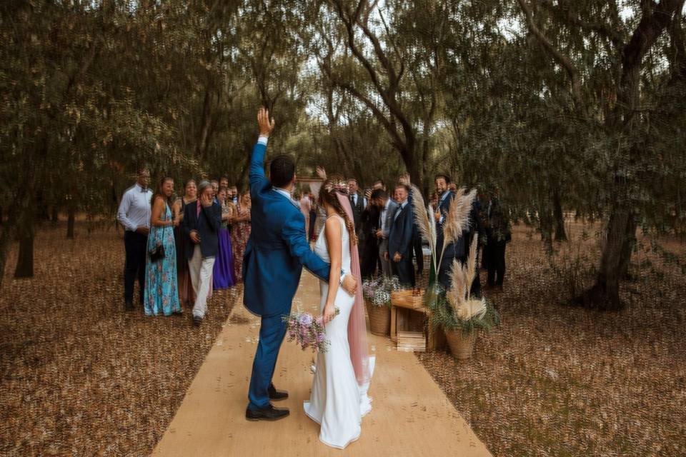 Ceremonia en el bosque