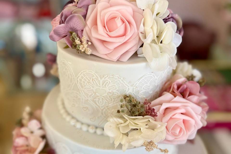 Tarta encaje