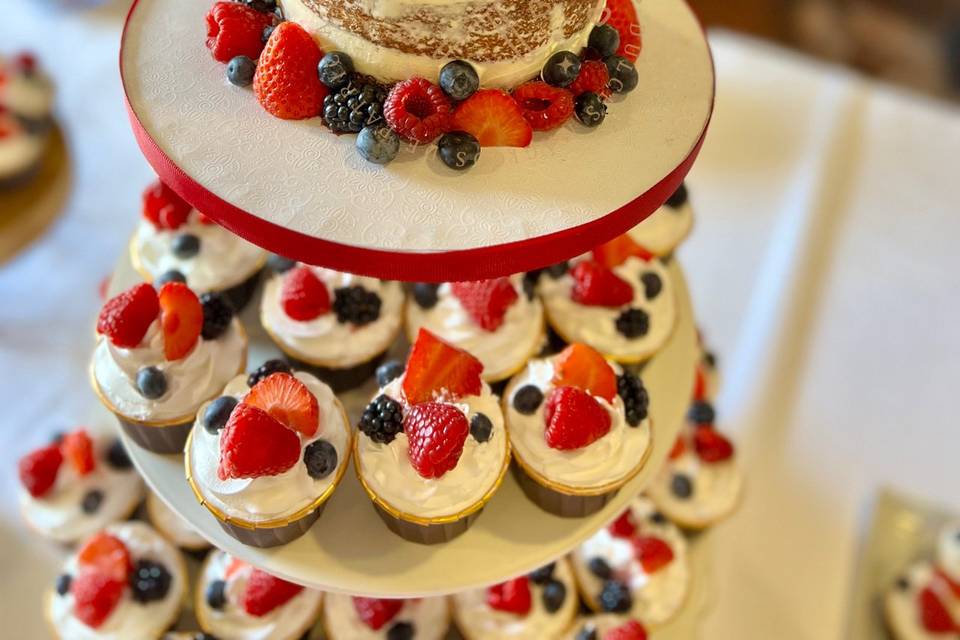 Torre cupcakes