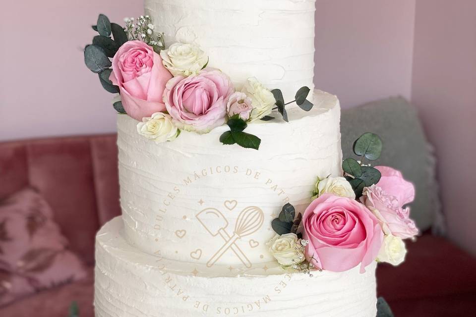 Tartas de boda floral