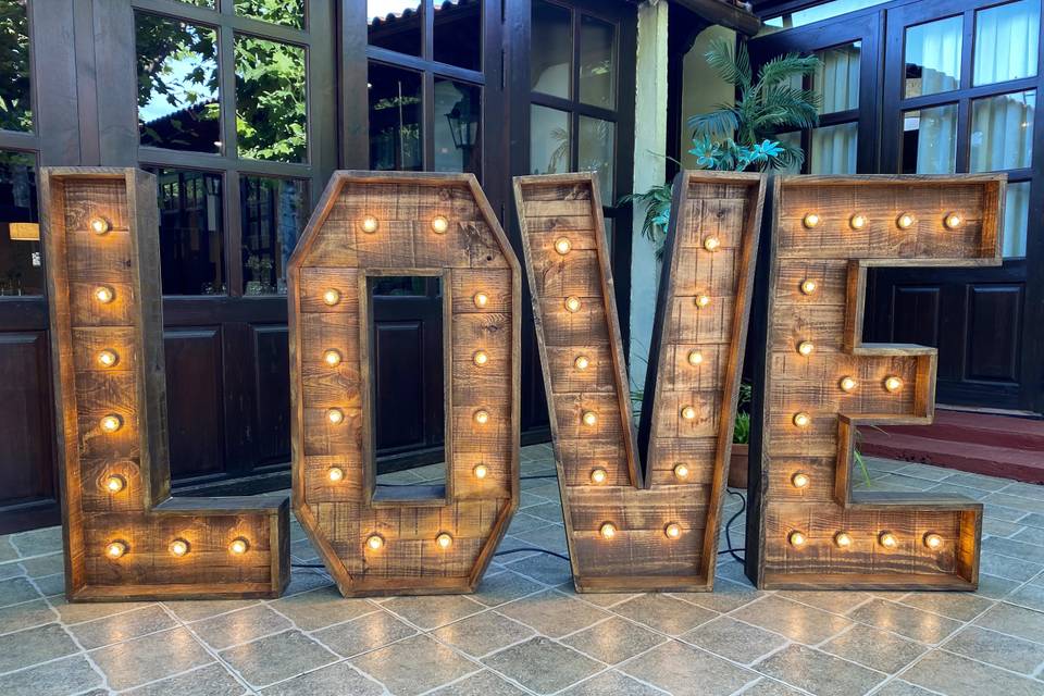 Letras love para bodas