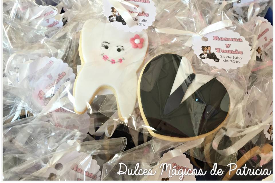 Galletas boda novia y novio