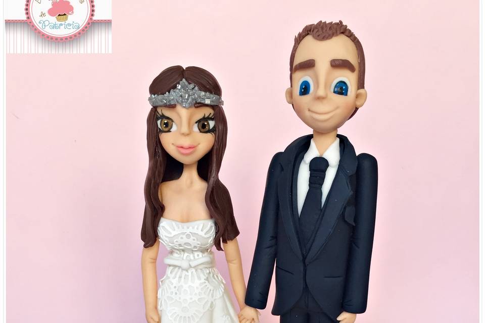 Figuras novios fondant