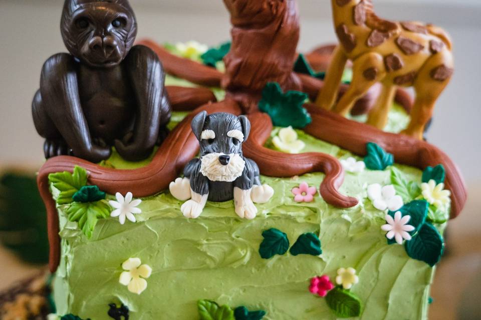 Animales tarta