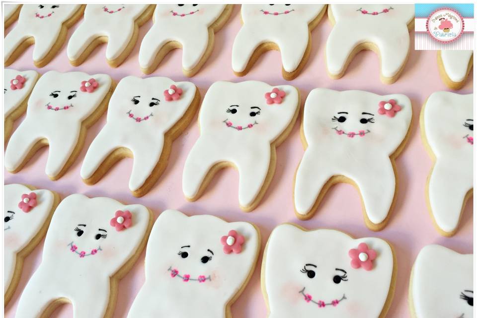 Galletas boda dentista muelas