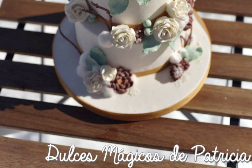 Tarta de boda invierno