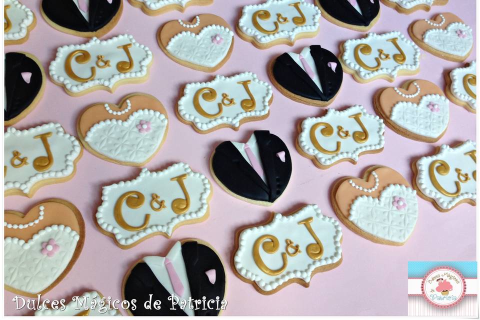 Galletas boda novios