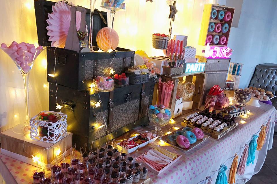 Candy bar boda colorido