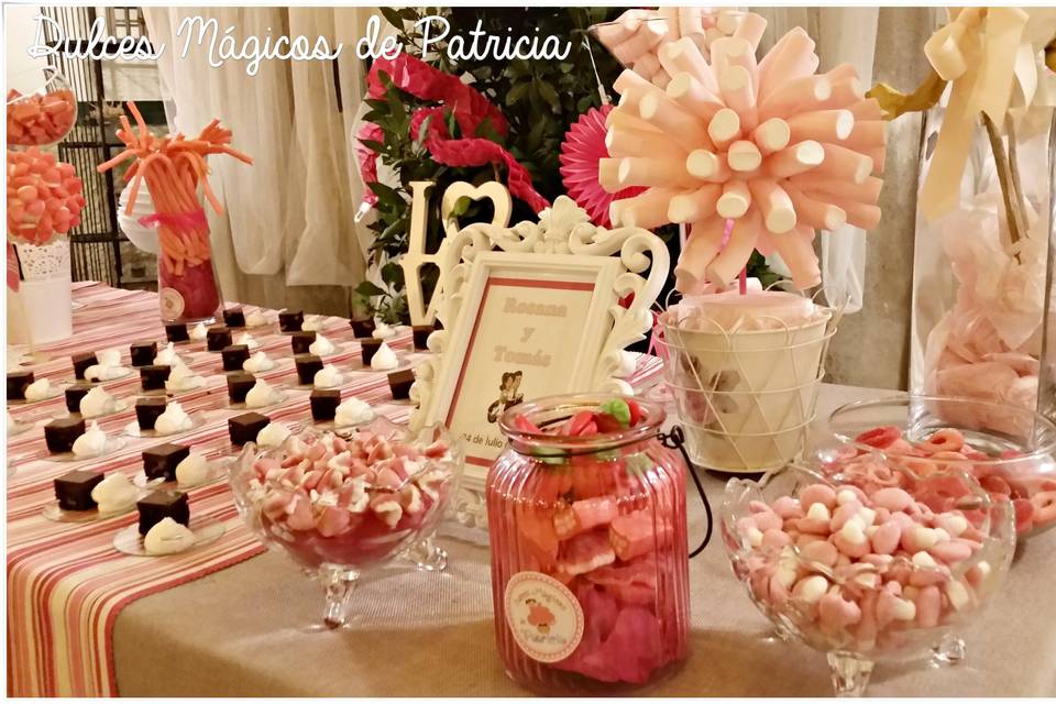 Mesa dulce boda rosana y tomás