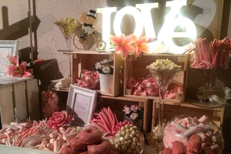 Candy Bar en rosas