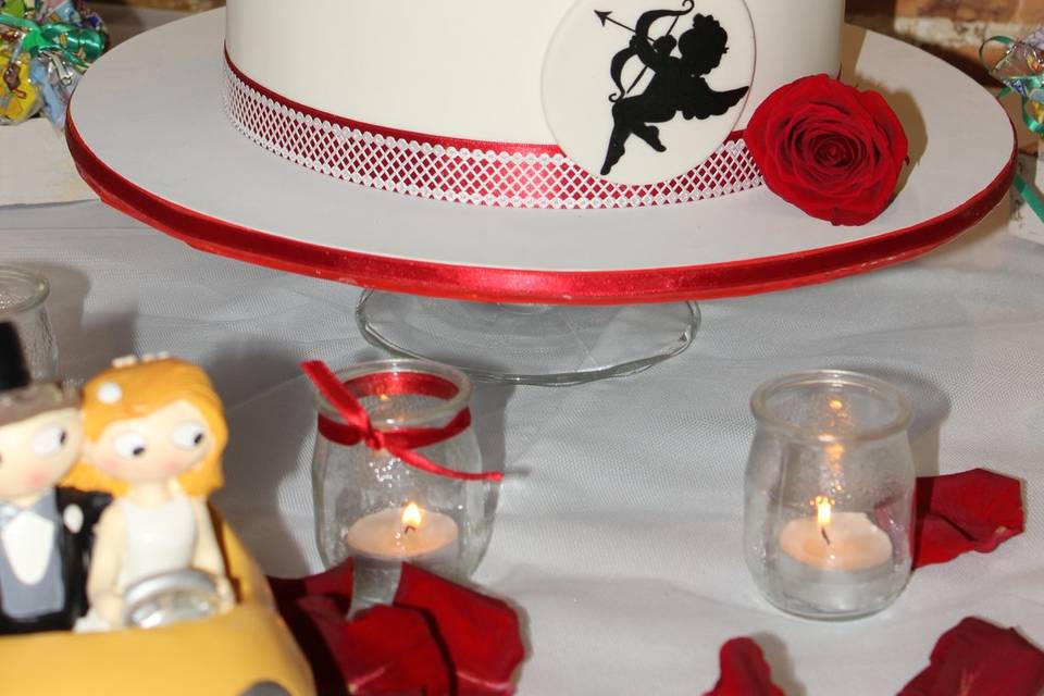 Tarta de boda de V&M