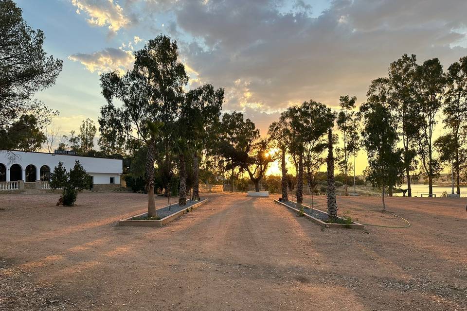 Atardecer en la finca