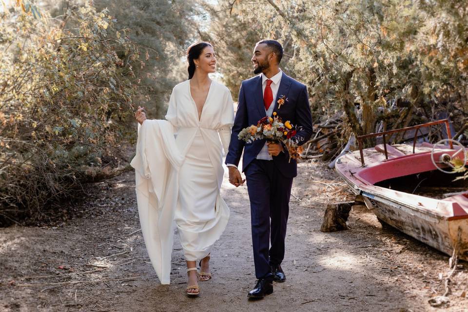 Postboda entre lavanda