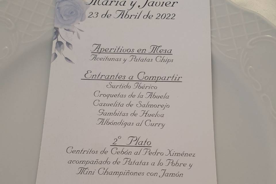 Menú