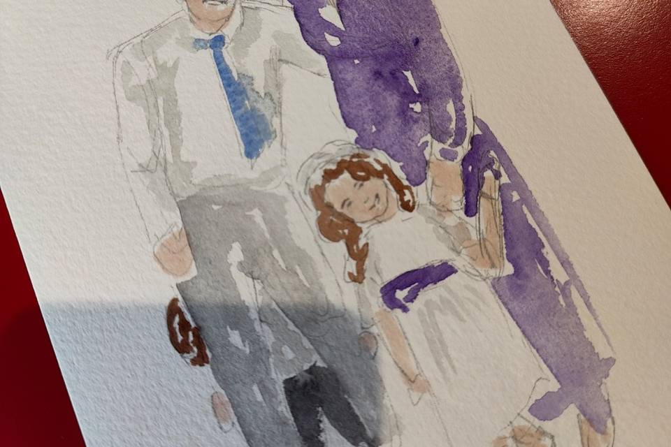 Ilustración rápida de familia