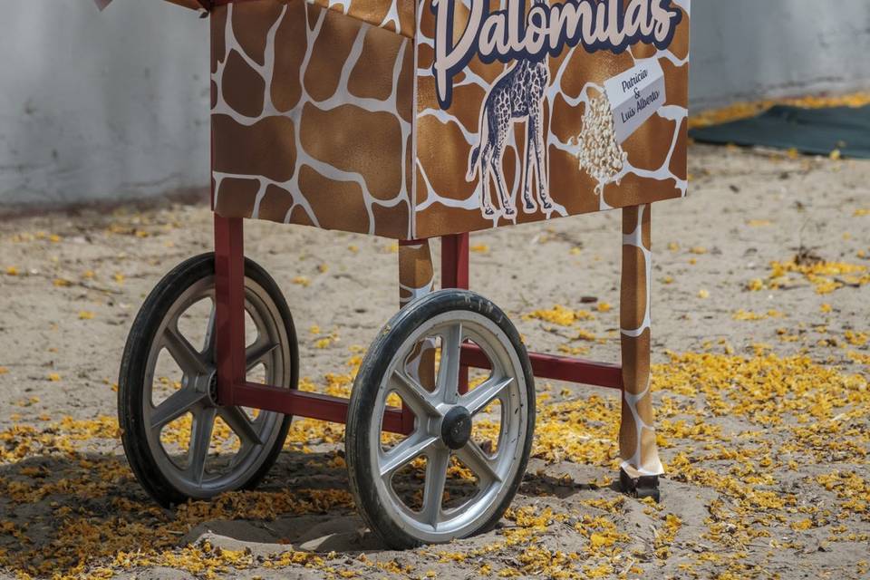 Carro de palomitas tematizado