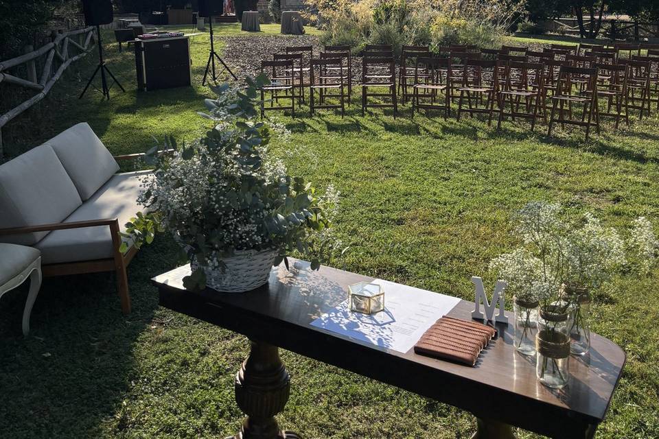Set up Ceremonia
