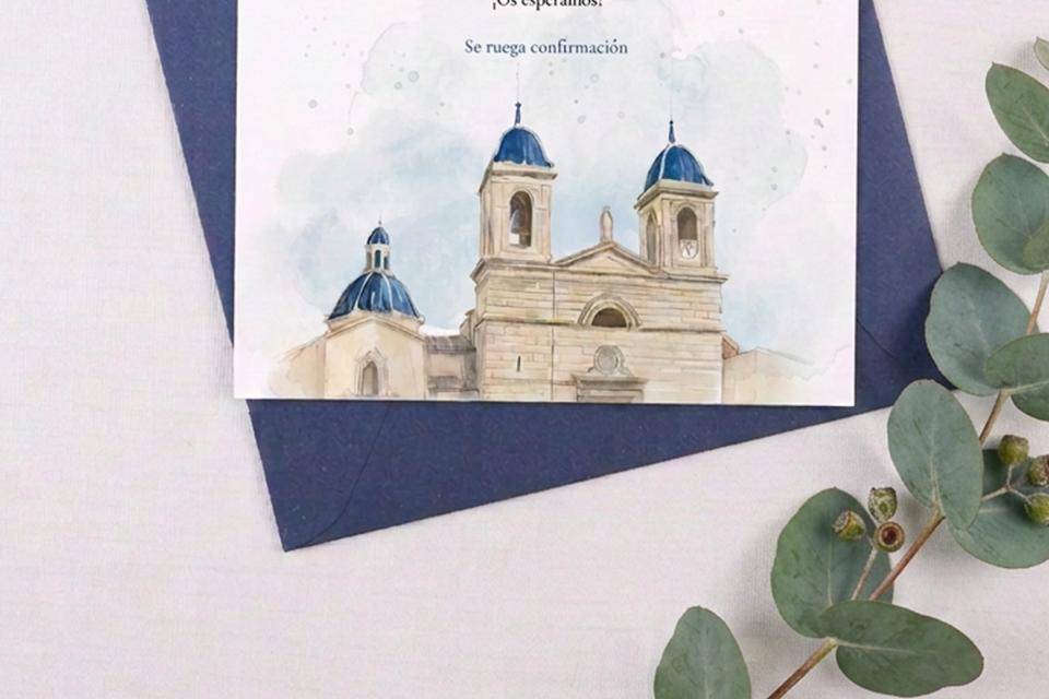 Invitación ilustración digital