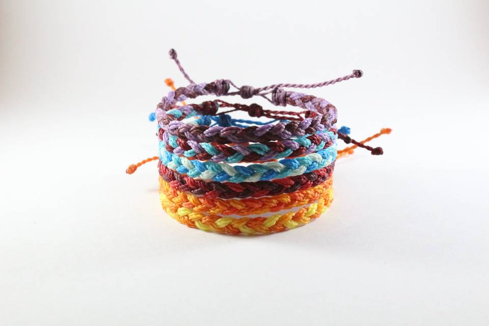 Pulsera trenza de colores