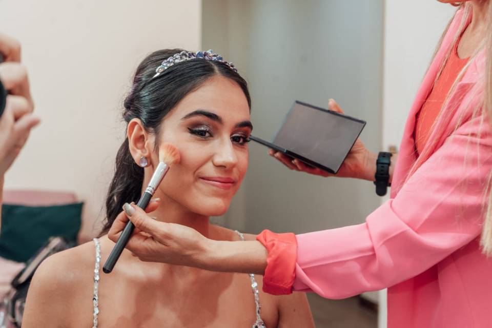 Preparando una quinceañera