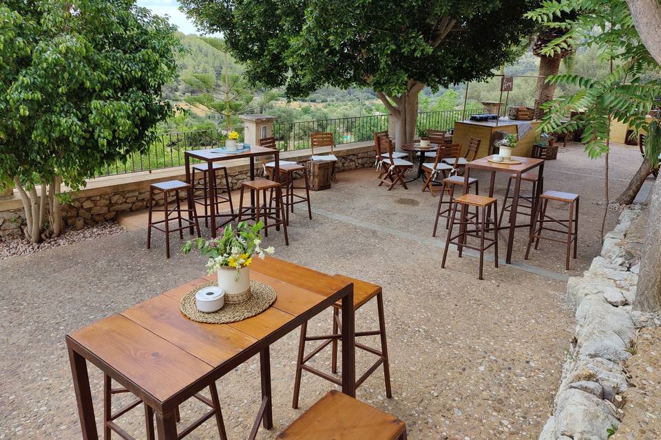 Aperitivo en terraza