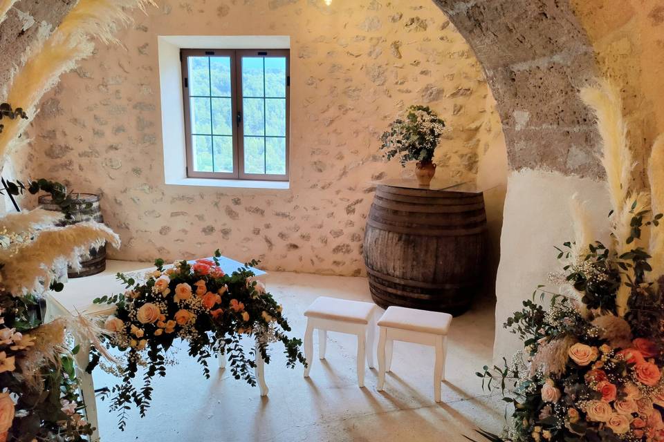 Ceremonia en interior