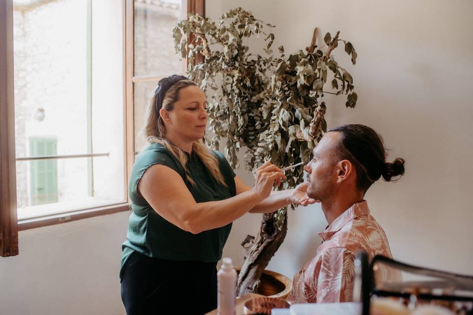 Preparación del novio