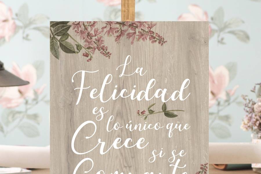 Cartel Felicidad