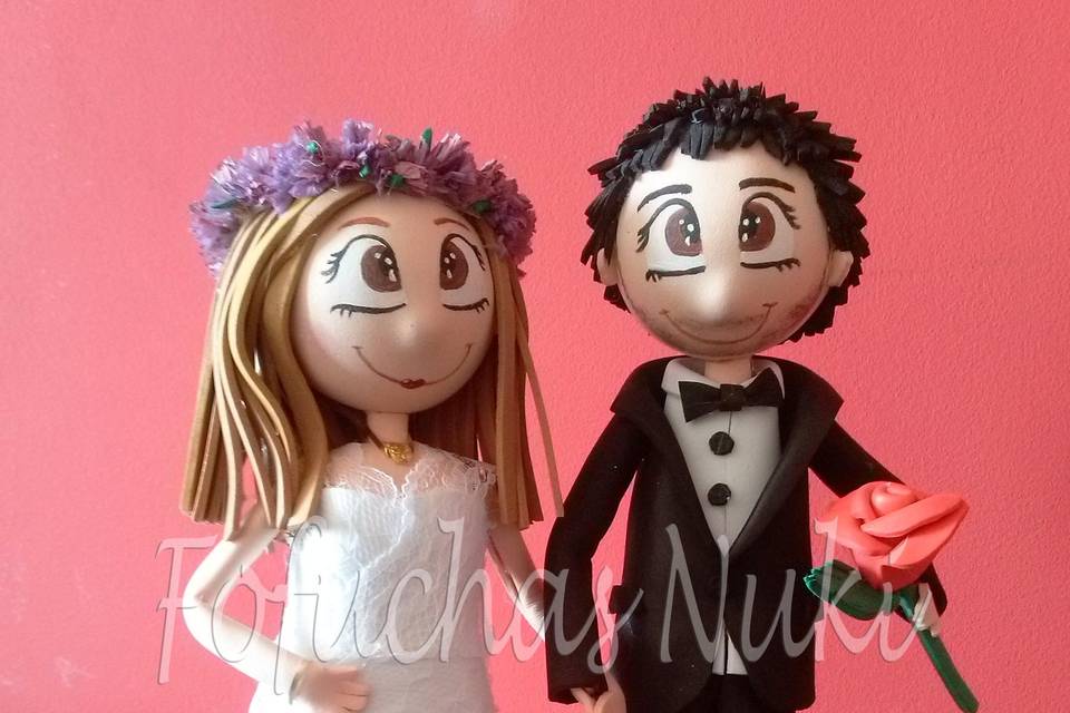 Pareja novios personalizada