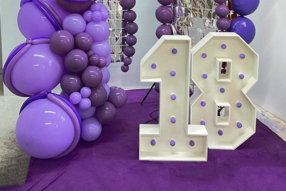 Globos lilas