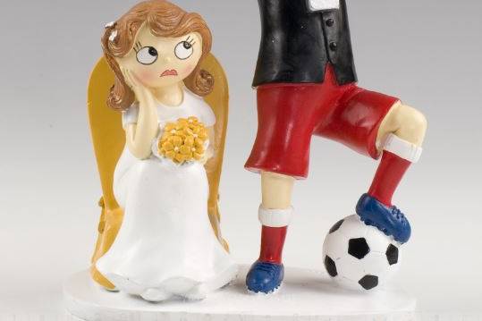 Figura de novios de fútbol