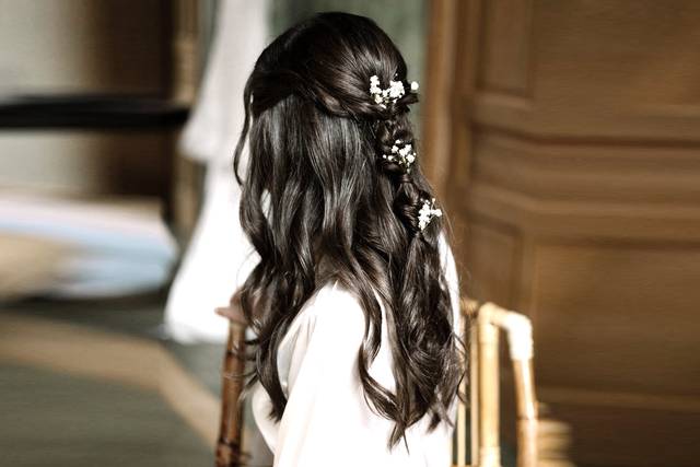 Semirecogido ondas suaves