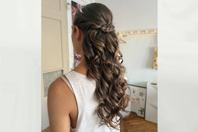Semirecogido con ondas