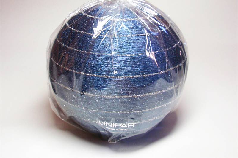 Vela detalle esfera azul