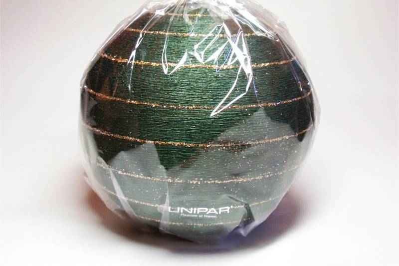 Vela detalle esfera turquesa