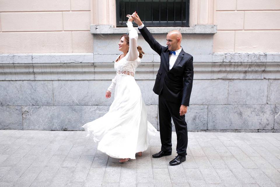 Boda de S+A bailando