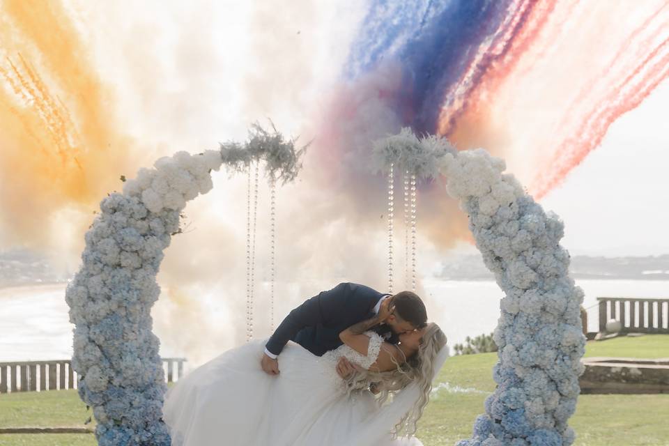 Ceremonia humo color